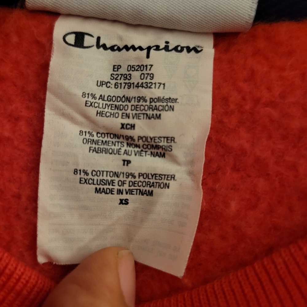 Champion Color Block Reverse Weave Size Xs - image 5